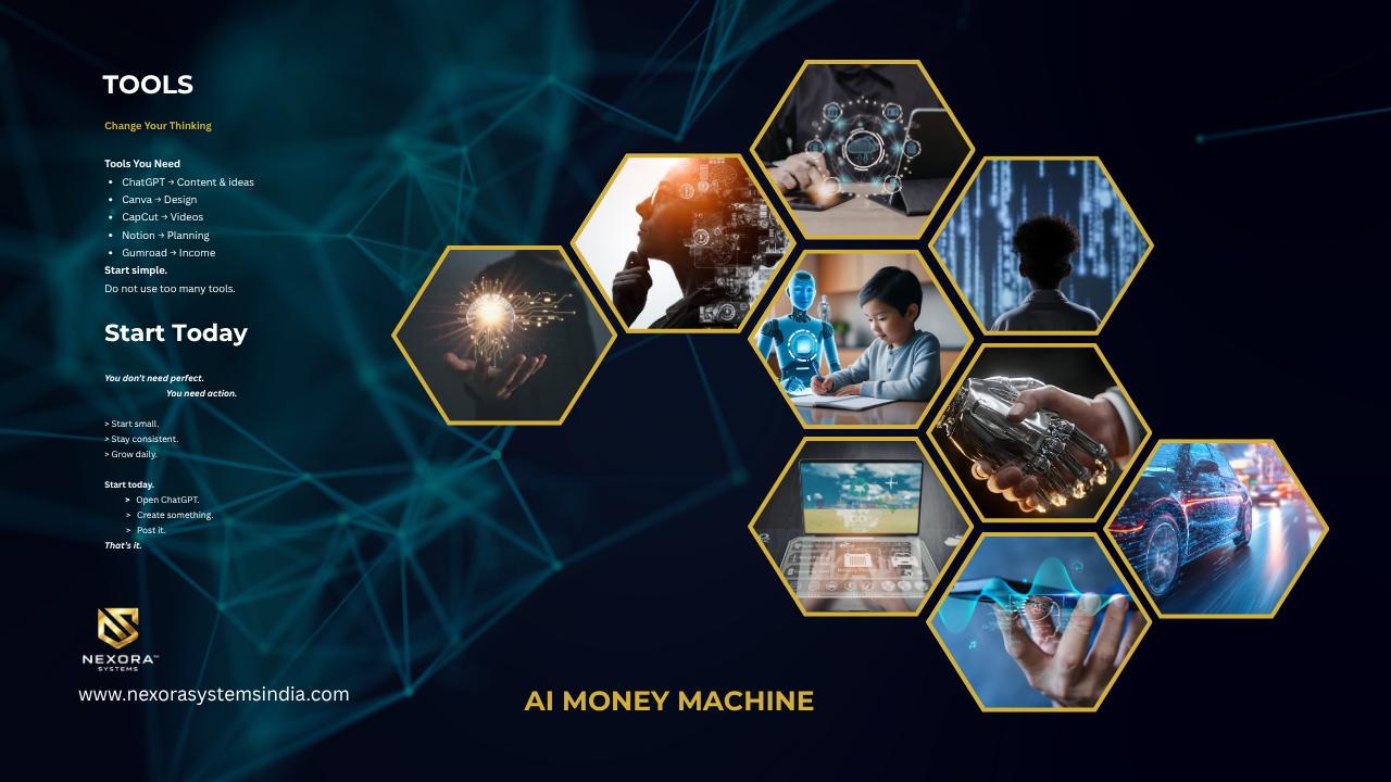 AI Money Machine: Beginner's Daily Income System — ChatGPT, Canva & AI Side Hustle Guide (PDF)