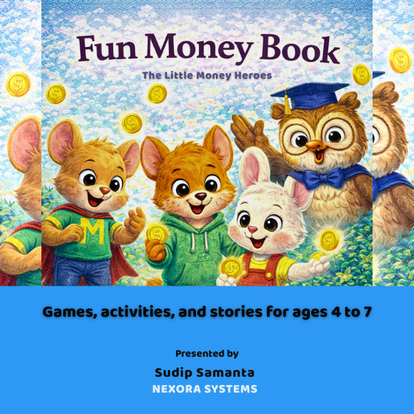 Fun Money Book for Kids Ages 4–7 | Financial Literacy Activity Workbook for Children